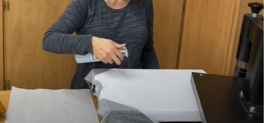 spray the second time on the same area of the shirt