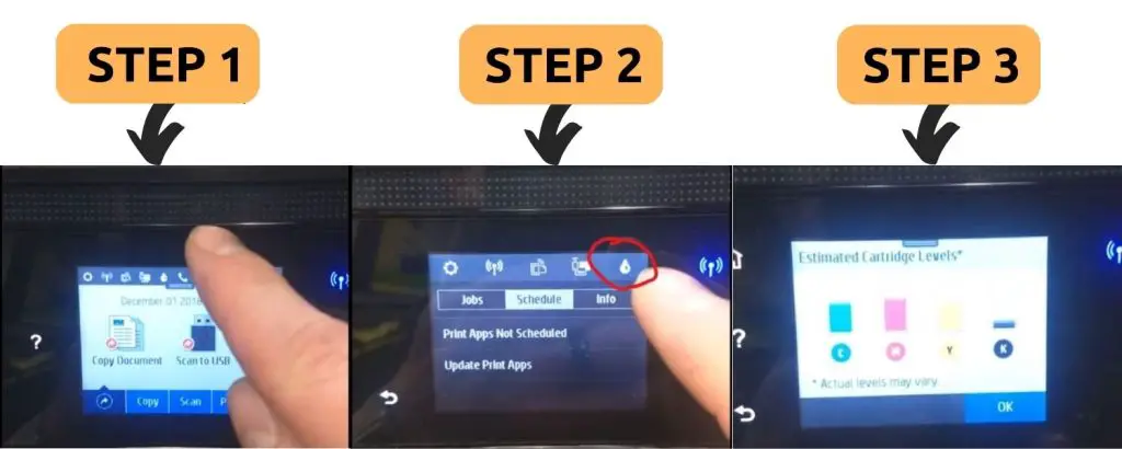 How To Check Ink Levels On Hp Printer Using LCD