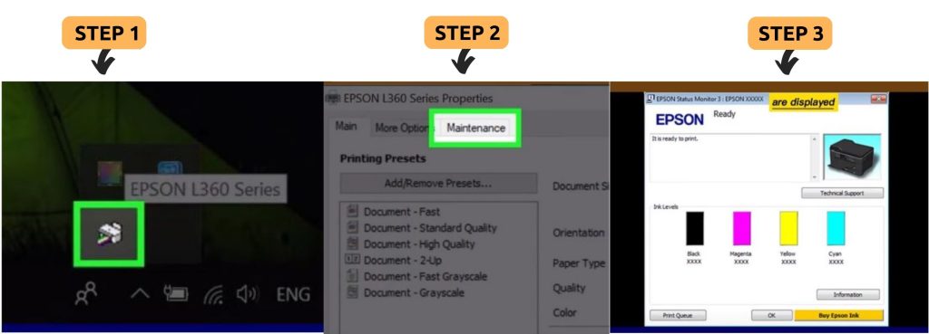 How To Check Printer Ink Levels Epson Windows 10