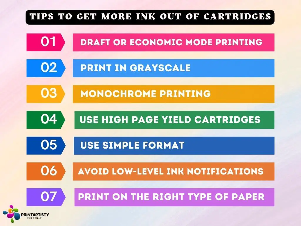 tips to get more ink out of cartridges
