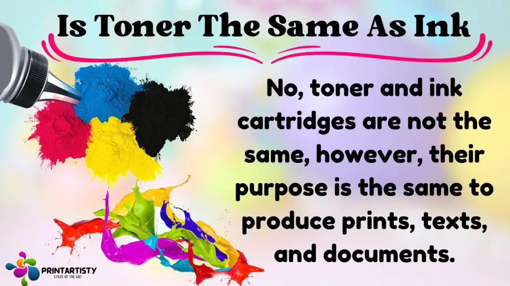 Is Toner The Same As Ink
