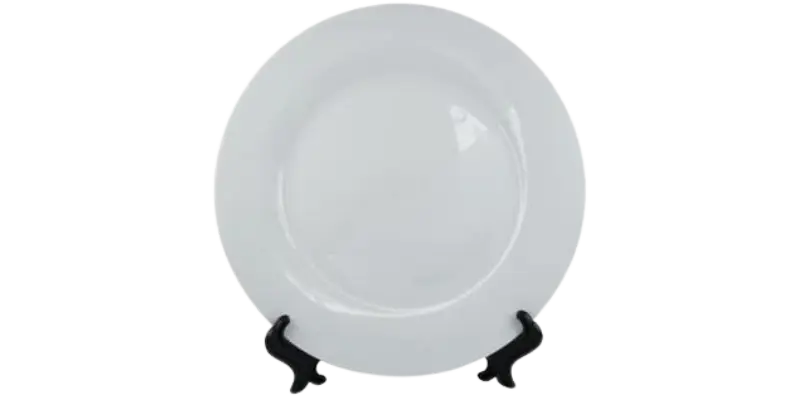 SFS BLANK Pieces Sublimation Round Ceramic White Blank Plates 10”
