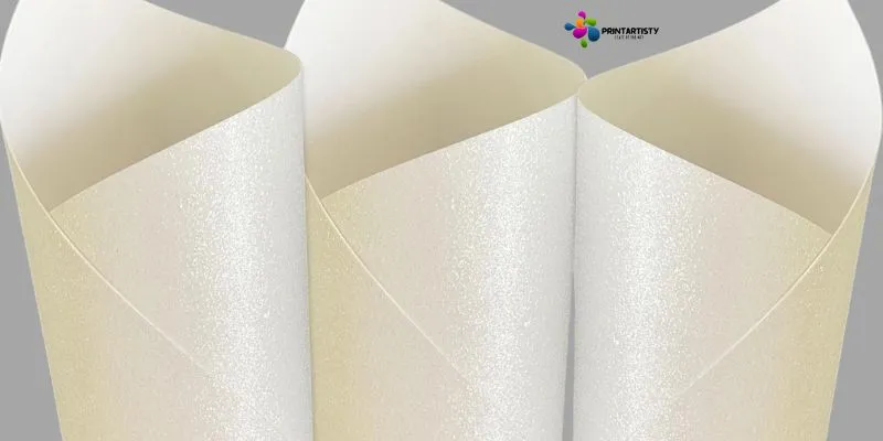 high-quality white glitter cardstock